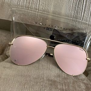 Rose gold high key glasses